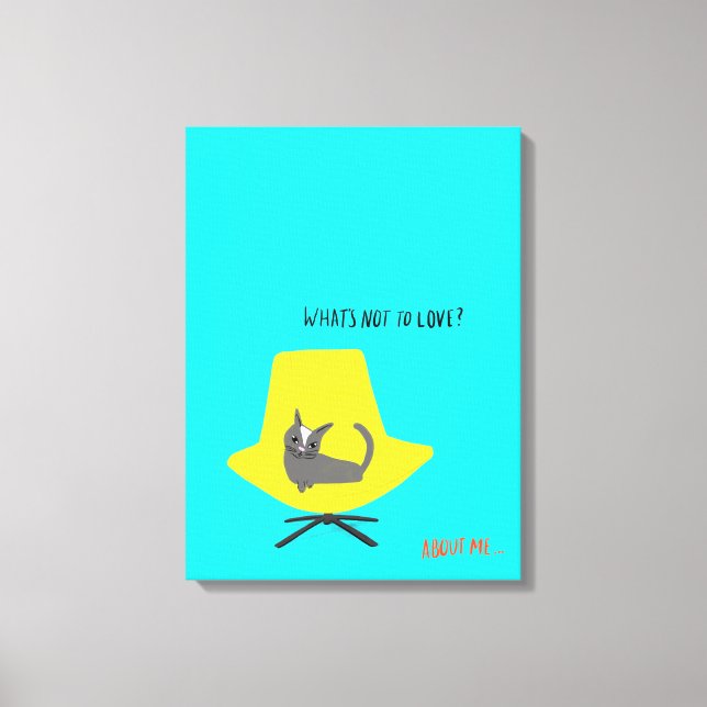 Lienzo Gatos de sangre - ¿Qué no quiere amar? (Anverso)