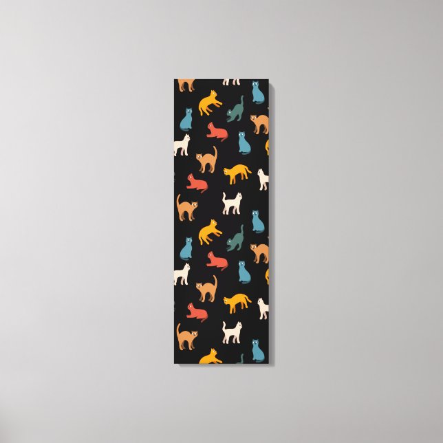 Lienzo Gatos en negro (Anverso)