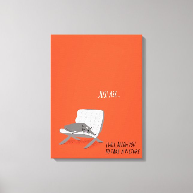 Lienzo Gatos Mod - Solo Pregúntenle (Anverso)