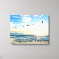 Gaviotas de playa matutinas