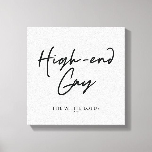 Lienzo Gay de gama alta - El Lotus blanco (Anverso)