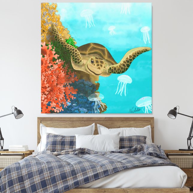 Lienzo GB Print on canvas turtle (Insitu(Dormitorio))