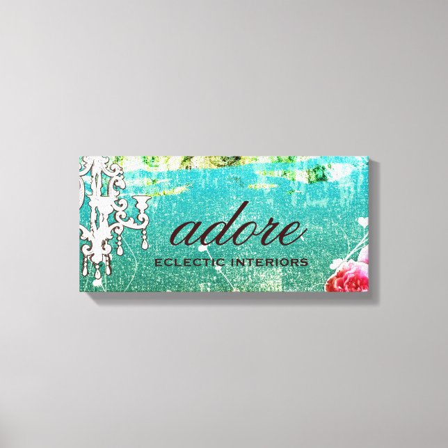 Lienzo GC Adore Vintage Turquoise RÓTULO (Anverso)