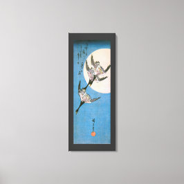 Lienzo Geese Salvaje Volando Hacia Abajo Por La Luna, Hir