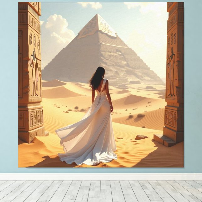 Lienzo Geheimnisse der Pyramiden – Zeitlose Monumente des (Insitu (piso de madera))