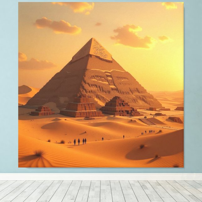 Lienzo Geheimnisse der Pyramiden – Zeitlose Monumente des (Insitu (piso de madera))
