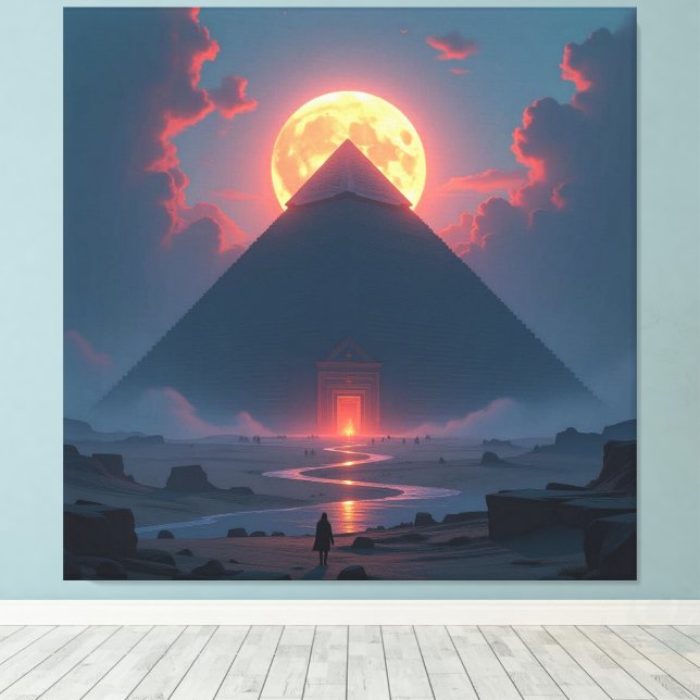 Lienzo Geheimnisse der Pyramiden – Zeitlose Monumente des (Insitu (piso de madera))