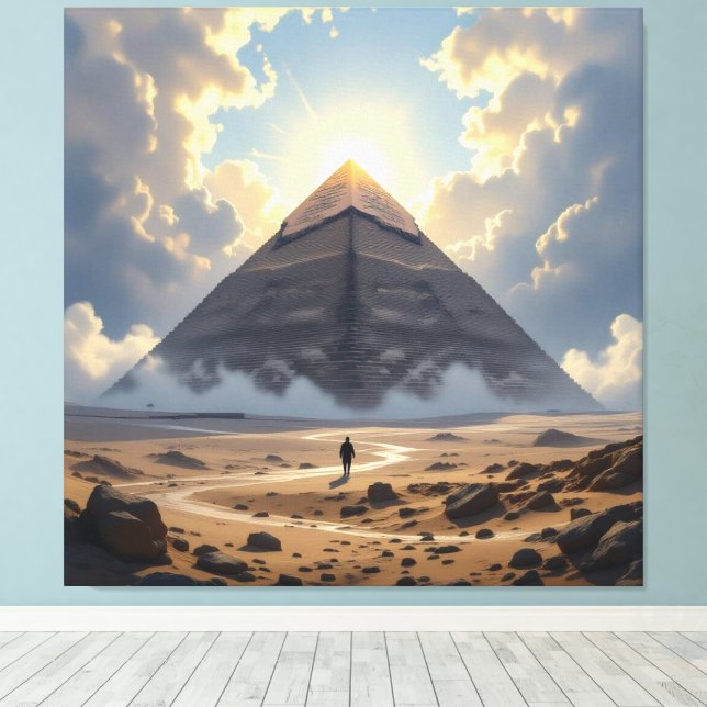 Lienzo Geheimnisse der Pyramiden – Zeitlose Monumente des (Insitu (piso de madera))