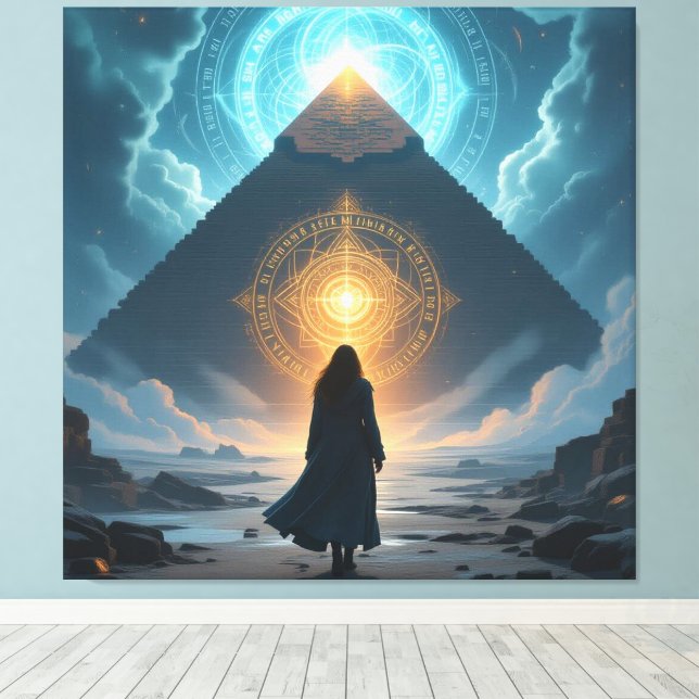 Lienzo Geheimnisse der Pyramiden – Zeitlose Monumente des (Insitu (piso de madera))