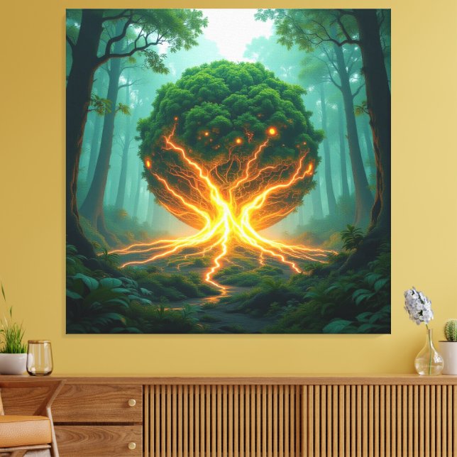 Lienzo Geheimnisvoller Erdkern  Das Herz unseres Planeten (Insitu (Sala de estar))