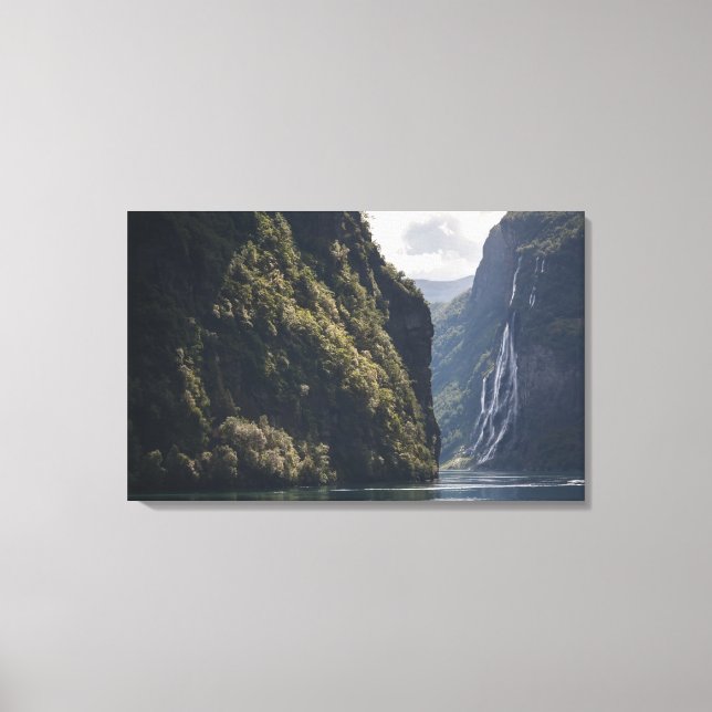 Lienzo Geiranger Fjord Noruega (Anverso)