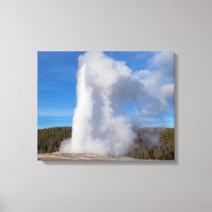 Lienzo Géiser Old Faithful Yellowstone
