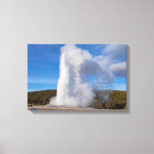 Lienzo Géiser Old Faithful Yellowstone