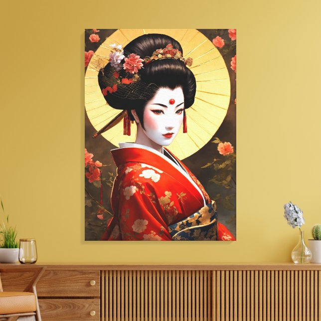 Lienzo Geisha Chica Canvas Art (Insitu (Sala de estar))