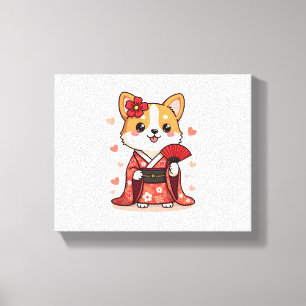 Lienzo Geisha Corgi Dog Lover Welsh