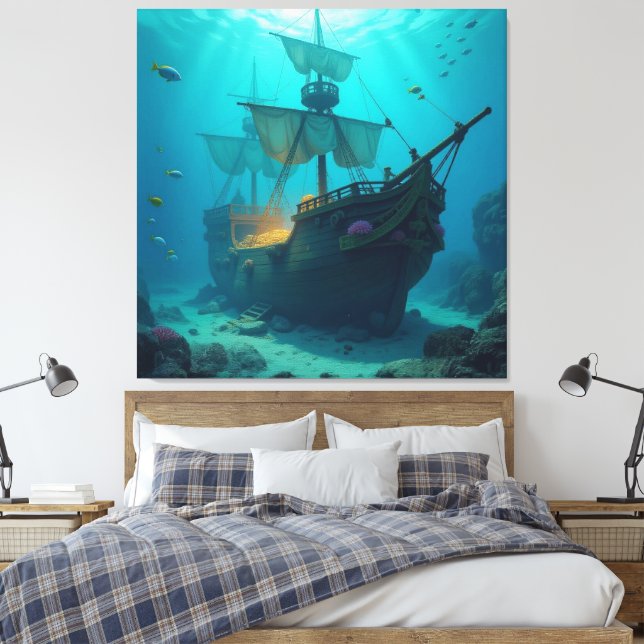 Lienzo Geisterschiff der Piraten   (Insitu(Dormitorio))