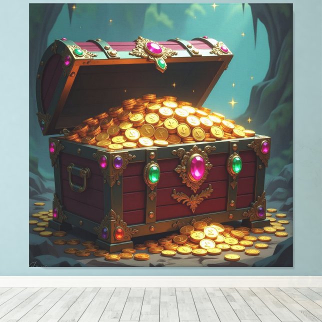 Lienzo Geisterschiff der Piraten   (Insitu (piso de madera))