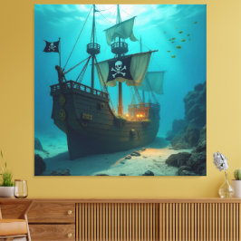 Lienzo Geisterschiff der Piraten  