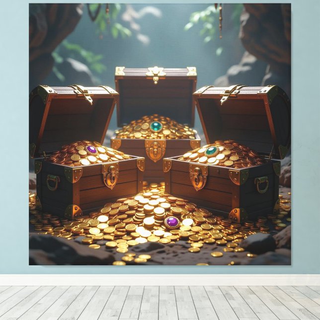 Lienzo Geisterschiff der Piraten   (Insitu (piso de madera))