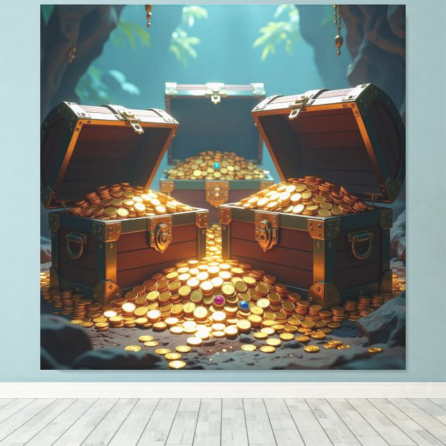 Lienzo Geisterschiff der Piraten   (Insitu (piso de madera))