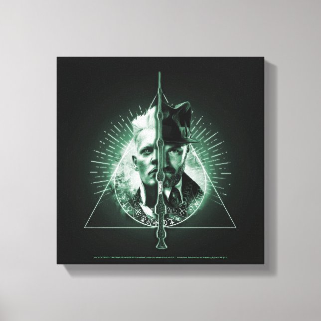 Lienzo GELLERT GRINDELWALD™ versus Dumbledore (Anverso)