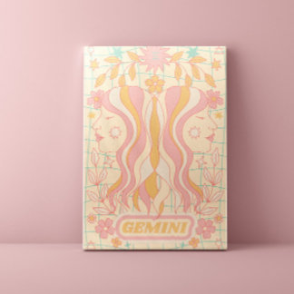 Lienzo Gemini Celestial Zodiac Pastel Dreams Wall Arts