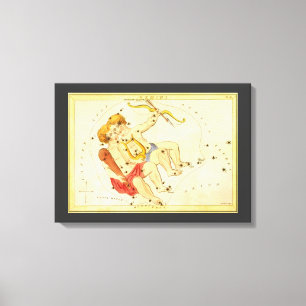 Lienzo Gemini Gemelos Antiguo Espejo de Urania Constelaci