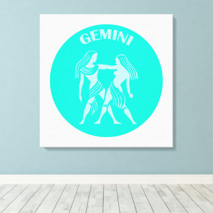 Lienzo Géminis, Signo del Zodiaco, Horóscopo, Astrología