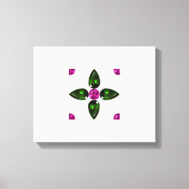 Lienzo Gemstone Art, Purple Green