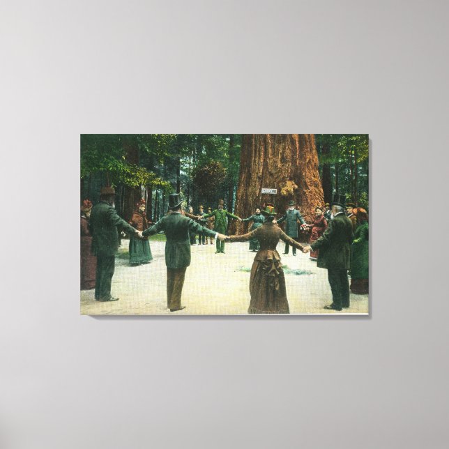 Lienzo General Fremont mostrando la circunferencia de un (Anverso)