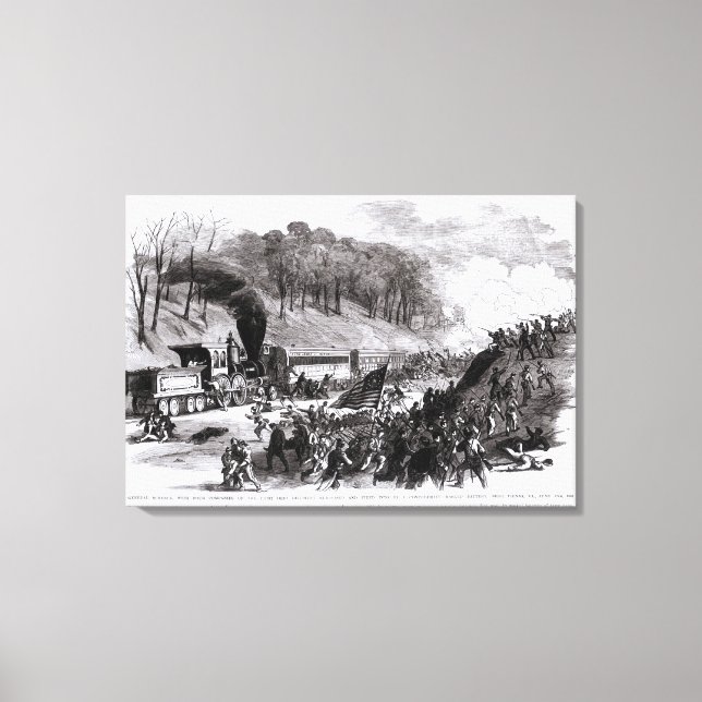 Lienzo General Schenck con cuatro empresas (Anverso)