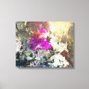 Lienzo genial con salpicaduras de pintura colorida