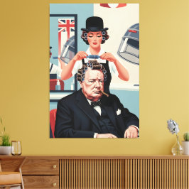 Lienzo Genial Winston Churchill