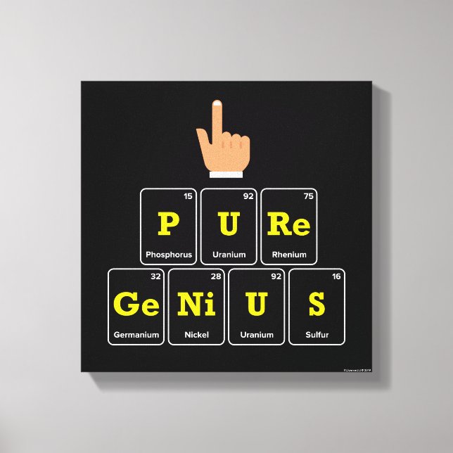 Lienzo Genio puro (Anverso)