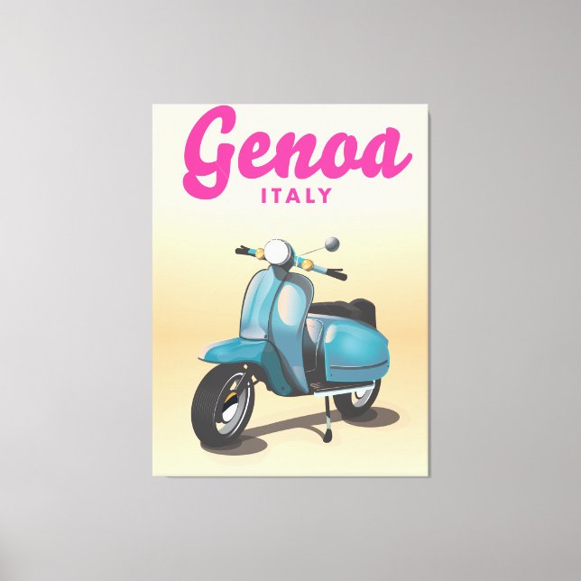Lienzo Genoa Italia scooter (Anverso)
