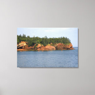Lienzo Gente en kayak de mar en la Bahía de Fundy en St.