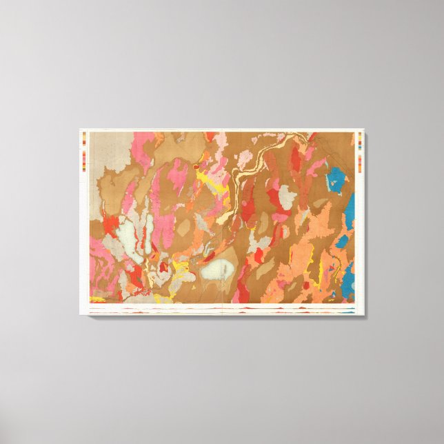 Lienzo Geología de la Cuenca de Nevada (Anverso)