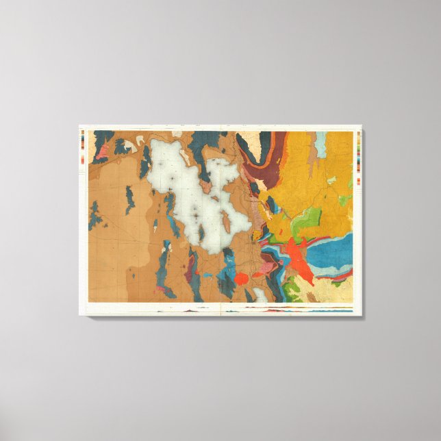 Lienzo Geología de la Cuenca Utah (Anverso)