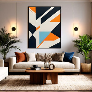Lienzo Geometría abstracta en capas