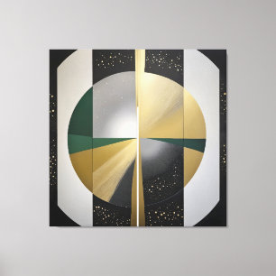 Lienzo Geometría Cósmica de Lujo