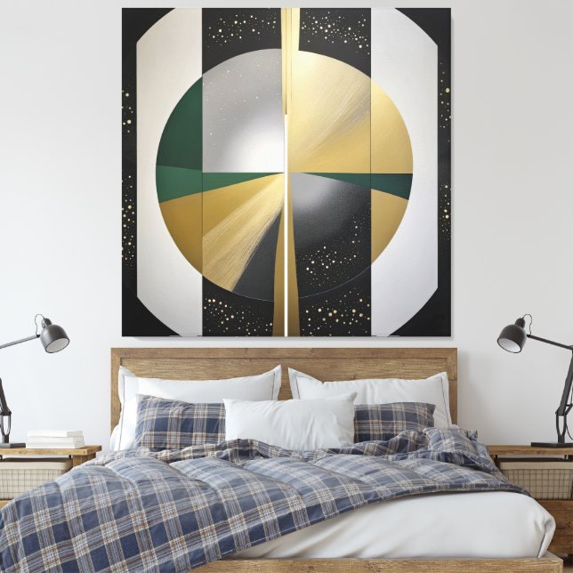 Lienzo Geometría Cósmica de Lujo (Insitu(Dormitorio))
