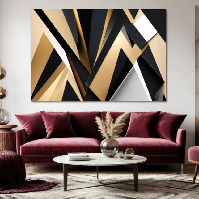 Lienzo Geometría Dorada de Lujo (Subido por el creador)