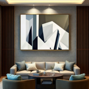 Lienzo Geometría Facetada Minimalista