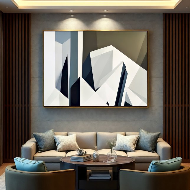 Lienzo Geometría Facetada Minimalista (Subido por el creador)