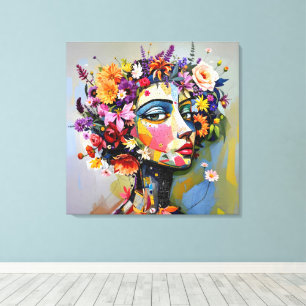 Lienzo "Geometría Floral" - Retrato Botánico