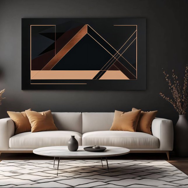 Lienzo Geometría minimalista de cobre (Subido por el creador)
