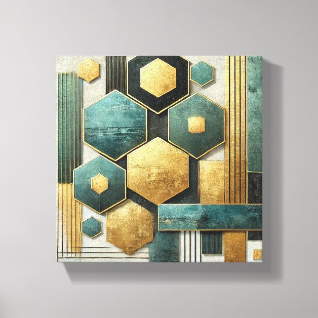 Lienzo Geometría moderna (Anverso)