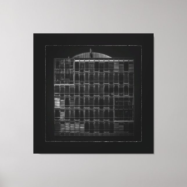 Lienzo Geometría N.º 46 con borde (Anverso)