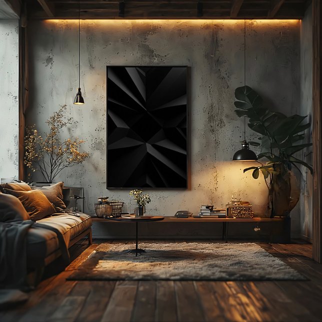 Lienzo Geometría oscura minimalista abstracta (Subido por el creador)