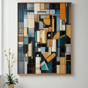 Lienzo Geometría Urbana Moderna